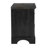 OSP Home Furnishings Farmhouse Basics Nightstand Rustic Black