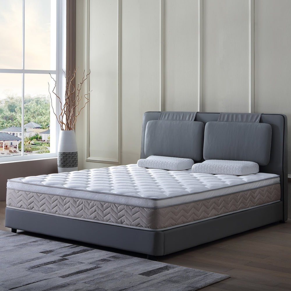 English Elm 12 Inch Hybrid Mattress Gel Memory Foam Pocket Coils Medium Firm Certipur Certified W3203P293175
