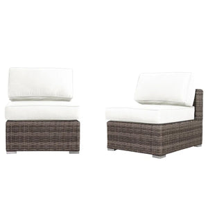 English Elm All-Weather 6-Seat Rattan Outdoor Lounge Set – Fully Assembled, Durable & Stylish For Year-Round Use B120S00088
