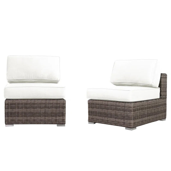 English Elm All-Weather 6-Seat Rattan Outdoor Lounge Set – Fully Assembled, Durable & Stylish For Year-Round Use B120S00088