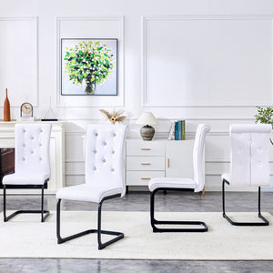 English Elm Set of 2 Glam Faux Alligator Pvc Dining Chairs with Crystal Buckle Bow Legs W3875P371063