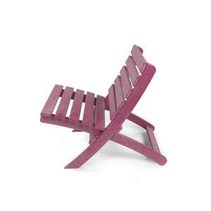 English Elm Grandcourt Recycled Hdpe Outdoor Folding Chair with Marine Grade Hardware for Patio Use Burgundy B2745P409674