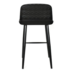 English Elm Looey Modern Counter Stools Steel Frame Low Back Indoor Outdoor Set of Two B2769P498423