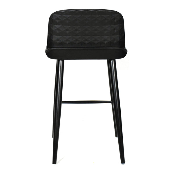 English Elm Looey Modern Counter Stools Steel Frame Low Back Indoor Outdoor Set of Two B2769P498423