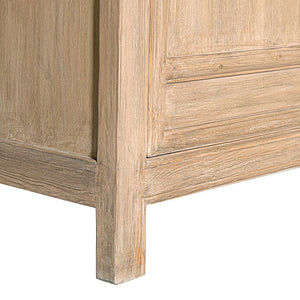 English Elm Rowan Reclaimed Pine Two Door Accent Cabinet with Carved Handles Rustic Storage B2719P474441