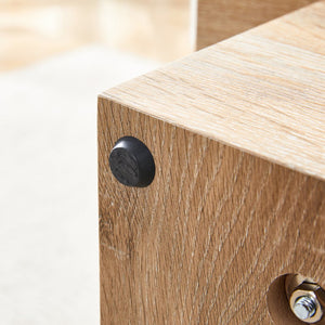 English Elm Modern Light Wood Texture MDF Coffee Table 43.3"x21.6"x17.2" — Spacious Top, Sturdy Legs, Easy Clean Finish W1151P295247