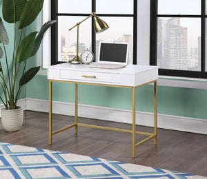 OSP Home Furnishings Modern Life Desk White