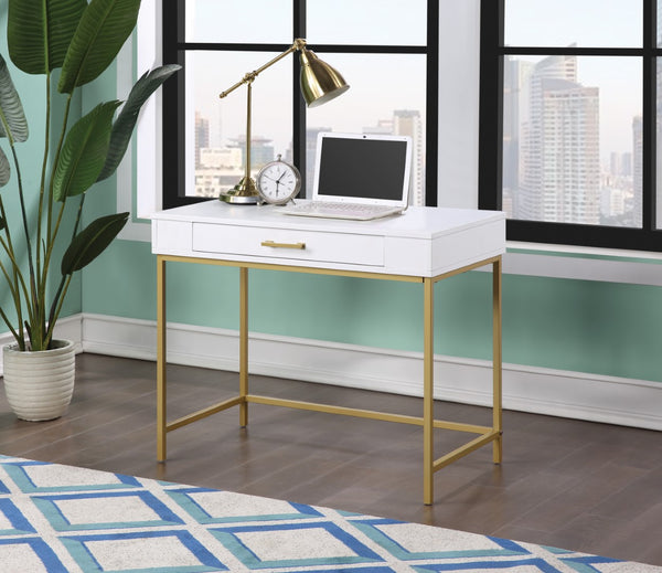 OSP Home Furnishings Modern Life Desk White