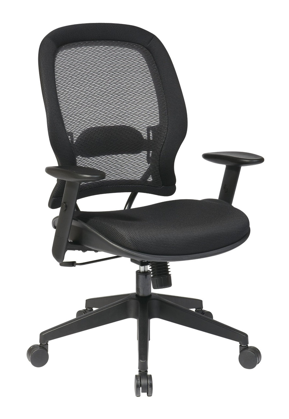 OSP Home Furnishings Airgrid® Ergonomic Mesh Office Task Chair with Lumbar Support and Synchro Tilt Control 5540