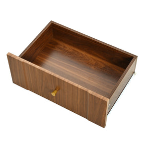 English Elm Vanity LED Mirror Desk with Flip-Top Dual Function, 7 Drawers & Multiple Shelves for Organized Glam Walnut 47.24 L x 19.69 W x 6.5 H N733S363650H