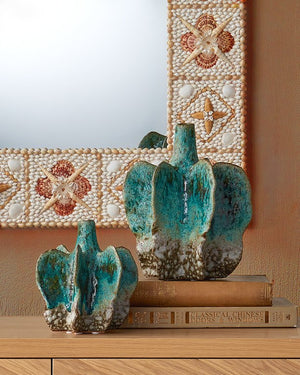 Currey & Company Junonia Shell-incrusted Rectangular Mirror With Floral Motifs - Versatile Hanging Options Included! Yellow Shell ,Wood ,Glass 1000-0169-currey-company