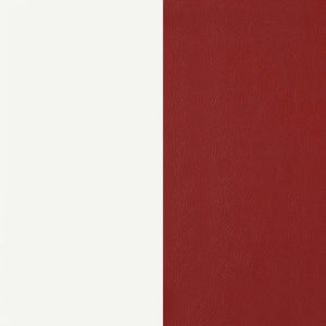 English Elm Parlisse Retro White 5-Piece Round Dining Set with Chrome Base, Leatherette Piping Chairs — Chic Vintage Appeal B062S00967