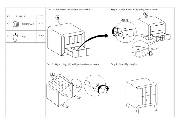 English Elm Light Pink Velvet Nightstand 2-Drawer Bedside Table 21x16x22in Sleek Tempered Legs, Stylish Storage B011P190169