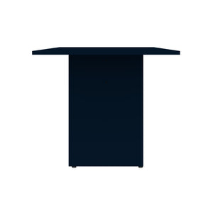 English Elm NoMad Rustic Modern Dining Table 67.91in with Wood-Grain Protouch Finish and H-Base for 6 Seating Dark Blue B365P398263