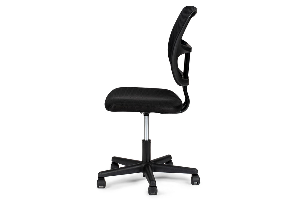 English Elm Elegant Mesh Office Chair Black Breathable Ergonomic Desk Seat with Height Adjustment, Wheels, Supportive Comfort HS00F1677-ID-AHD