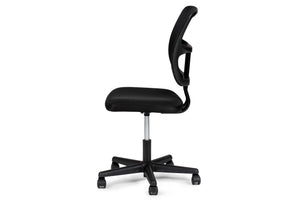 English Elm Elegant Mesh Office Chair Black Breathable Ergonomic Desk Seat with Height Adjustment, Wheels, Supportive Comfort HS00F1677-ID-AHD