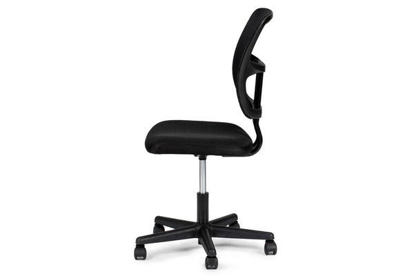 English Elm Elegant Mesh Office Chair Black Breathable Ergonomic Desk Seat with Height Adjustment, Wheels, Supportive Comfort HS00F1677-ID-AHD