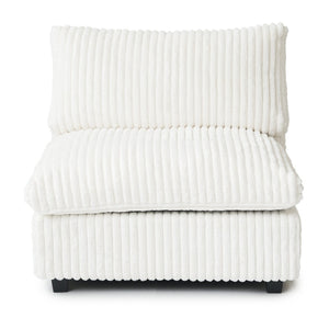 English Elm Pixel Modern Modular Sofa - Versatile Beige Corduroy L-Shaped Sectional For Cozy Living Spaces B341S00034-GIGA