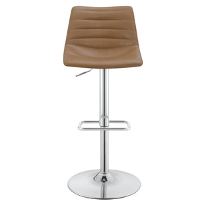 OSP Home Furnishings Araceli Height Adj Stool  - Set of 2 Camel