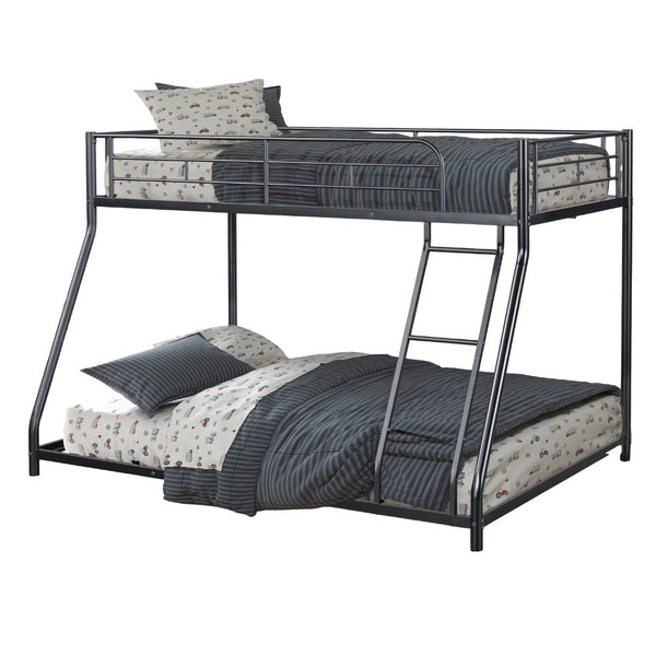 English Elm Twin Arch Slat Bunk Bed with Patented Insert & Lock Joint System — Sturdy Transitional Style, Space-Saving Design Black 14 L x 77 W x 8 H B2741P347852