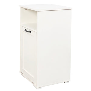 English Elm Laundry Cabinet with Removable Liner Bag, Slim Divided Storage for Dorms & Apartments, Open Shelf Organizer W331P365071