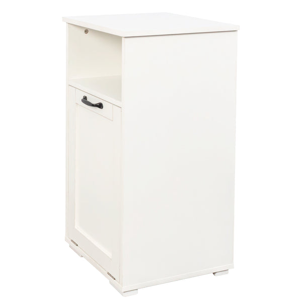 English Elm Laundry Cabinet with Removable Liner Bag, Slim Divided Storage for Dorms & Apartments, Open Shelf Organizer W331P365071