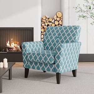 English Elm Dorset Barrel Accent Chair Velour Upholstery Solid Legs Compact Living Room Seating B127P495068