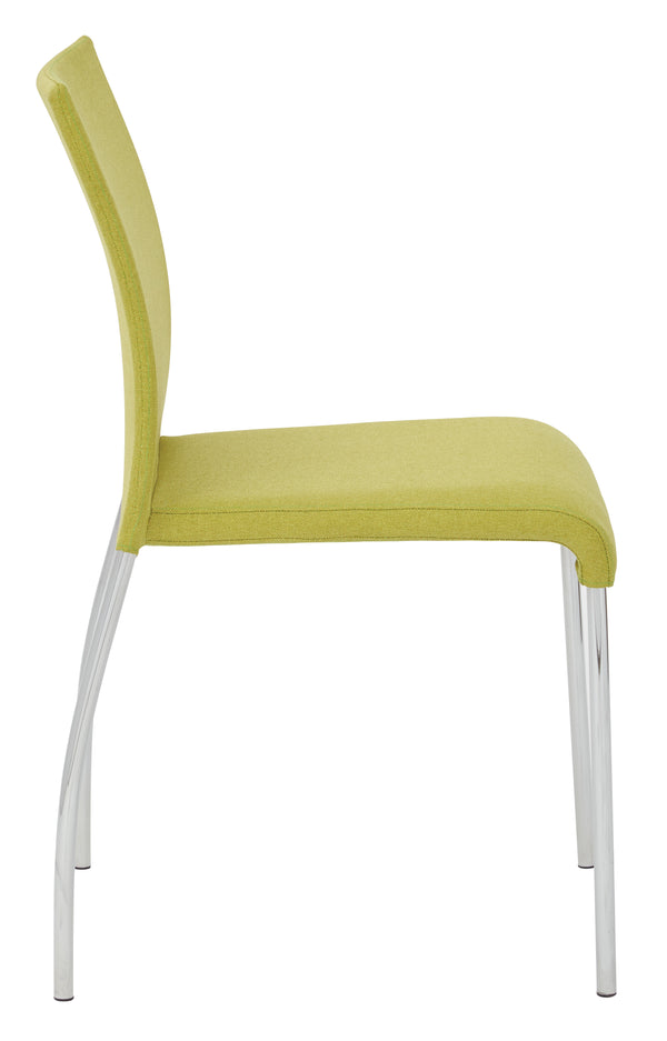 OSP Home Furnishings Conway Stacking Chair Spring Green