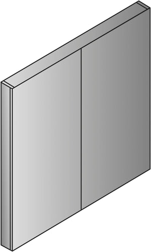OSP Home Furnishings Kenwood Square Presentation Board Writable Dry Erase Surface for Office or Classroom KEN-100-MAH