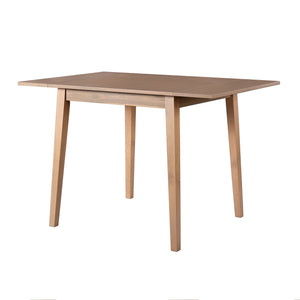 English Elm 29"- Extendable Dining Table with Rubberwood Legs, Space-Saving Folding Design Fits 4, Durable 250lb Capacity Natural N752P216387A