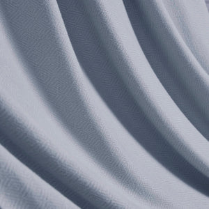 English Elm 1-piece King Jacquard Cotton Blend Blanket Aztec Woven Soft Breathable Bedroom Layer Light Blue B035P437483
