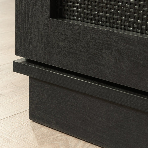 English Elm 4-Drawer Chest In Sleek Black Finish - Stylish Storage Solution For Bedrooms & Living Areas, Easy Assembly B356P402759