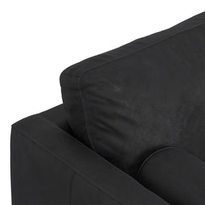 English Elm Morrison 72-Inch Genuine Leather Sofa: Stylish, Mid-Century Loveseat For Cozy Living Spaces & Comfort B136P364282