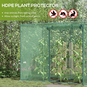English Elm Outsunny 6' X 3' Durable Crop Cage - Protective Plant Tent With Easy Access For Garden Harvesting W2225P174483-GIGA