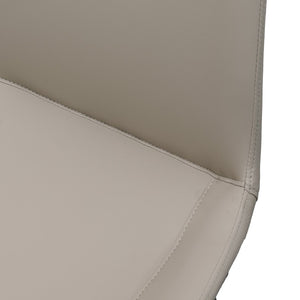 English Elm Tan Pu Leather Dining Chair Set Of 2 - Modern Ergonomic Seating For Kitchen, Restaurant & Living Rooms T3967P389590-GIGA