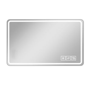 English Elm 24x40 Inch Frameless Led Vanity Mirror Anti-fog Front Lighting Bathroom Wall Mount W2071137649