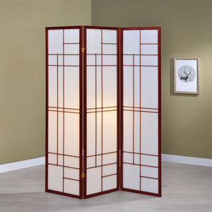 English Elm Colby Rubberwood Frame 3 Panel Folding Screen Room Divider in Traditional Two Tone B062P328676