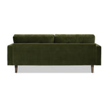 English Elm Nicholas 83.5" Mid-Century Modern Sofa, Olive Green Performance Velvet