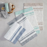 Madison Park Spa Cotton Casual Reversible Bath Rug MP72-1544 Aqua