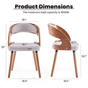 English Elm Swivel Counter Stools Set of 2 Rattan Back Pu Seat Mid Century Wood Frame Kitchen Light Gray T3623P433649