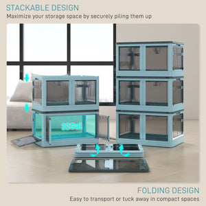 English Elm HOMCOM Farmhouse Storage Chest with Safety Gas Strut, 30" Lift-Top Blanket Trunk for Entryway Blue W2225P217734