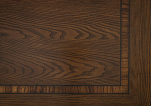 English Elm Elegant Traditional Dresser with 6 Cedar-Lined Drawers, Dovetail Construction, Carved Details & Antique Handles Dark Brown 68.5 L x 22.5 W x 43.5 H B011P410124