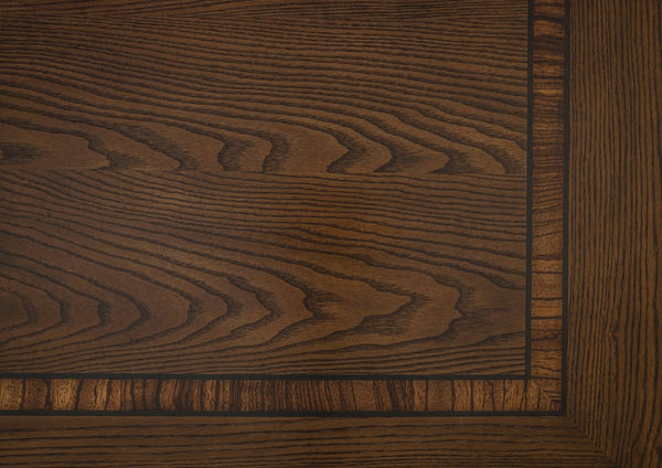 English Elm Elegant Traditional Dresser with 6 Cedar-Lined Drawers, Dovetail Construction, Carved Details & Antique Handles Dark Brown 68.5 L x 22.5 W x 43.5 H B011P410124