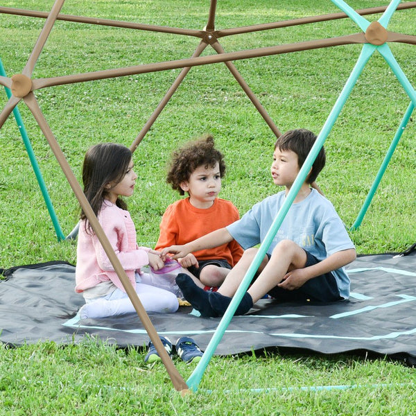 English Elm 13ft Geodesic Steel Climbing Dome with Hammock Holds 7 Kids Rust Proof Outdoor N710P345669E