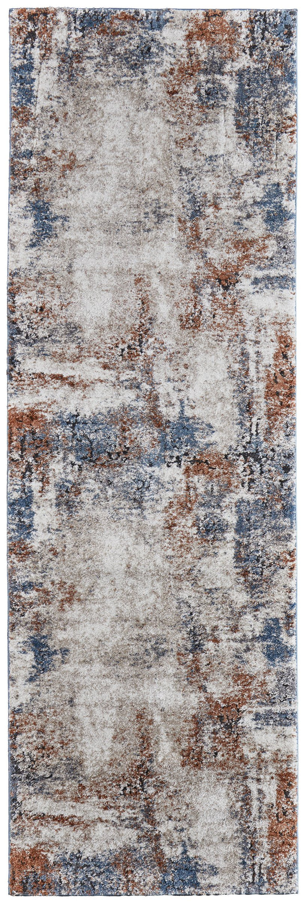 Feizy Rugs Gilmore Collection Abstract Geometric Rug – Vibrant, Machine-made Beauty For Modern Interiors Ivory,Blue,Taupe Polypropylene Gil39mnfivymlti6a