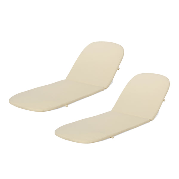 English Elm Christopher Knight Home® - 68020.00Cush-Bge Beige Mikael Chaise Lounge Cushions Set Of 2 – Stylish, Comfortable, Water-Resistant N775P230183B