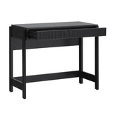 Holmes Modern Writing Desk with Reeded Drawer Black WEHOL42OS1BL0 Walker Edison