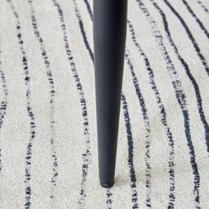 English Elm Table 5-Piece Dining Set: 31.5-Inch Dark Wood Grain Round Table & 4 Ergonomic Black Pu Chairs W1151S02486-GIGA