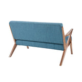 INK+IVY Rocket Industrial Loveseat II106-0226 Blue