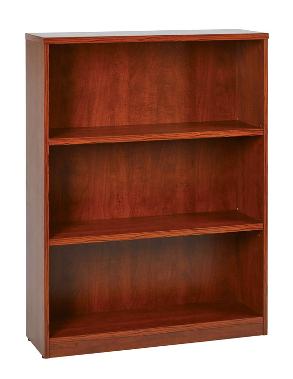 OSP Home Furnishings 36wx12dx48h Commercial Grade Laminate Bookcase with Adjustable Shelves for Office Cherry LBC361248-CHY
